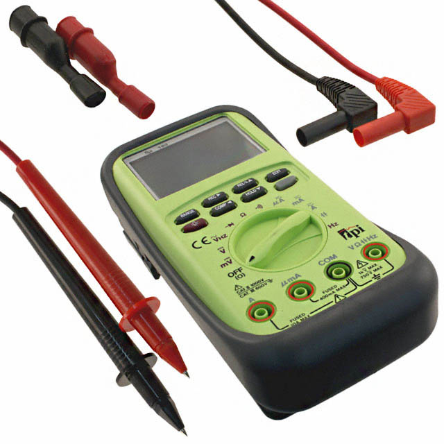 Auto True RMS Handheld Digital (DMM) Multimeter 3.75 Digit LCD, Bar Graph Display Voltage, Current, Resistance, Capacitance, Frequency Continuity, Diode Test Function Features Auto Off, Backlight, Hold, Min/Max